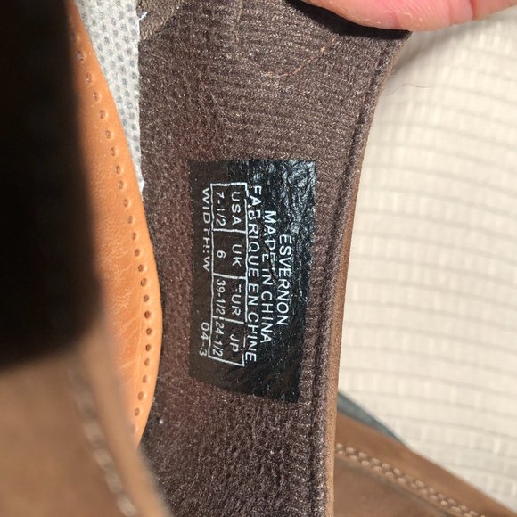 Easyspirits women Brown Nubuck Velcro, 7.5W - Picture 7 of 12